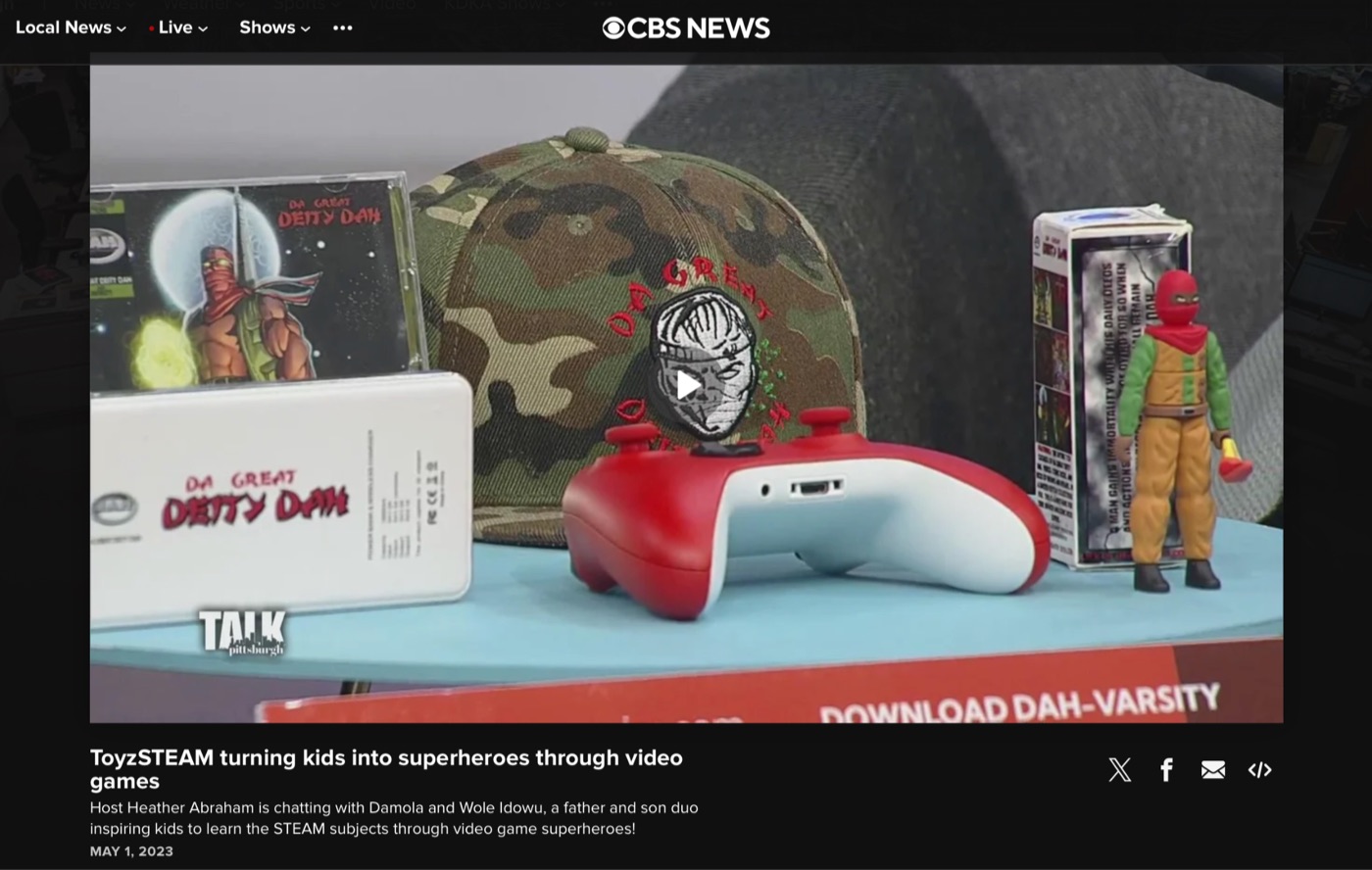 CBS News Pittsburgh segment on ToyzSTEAM