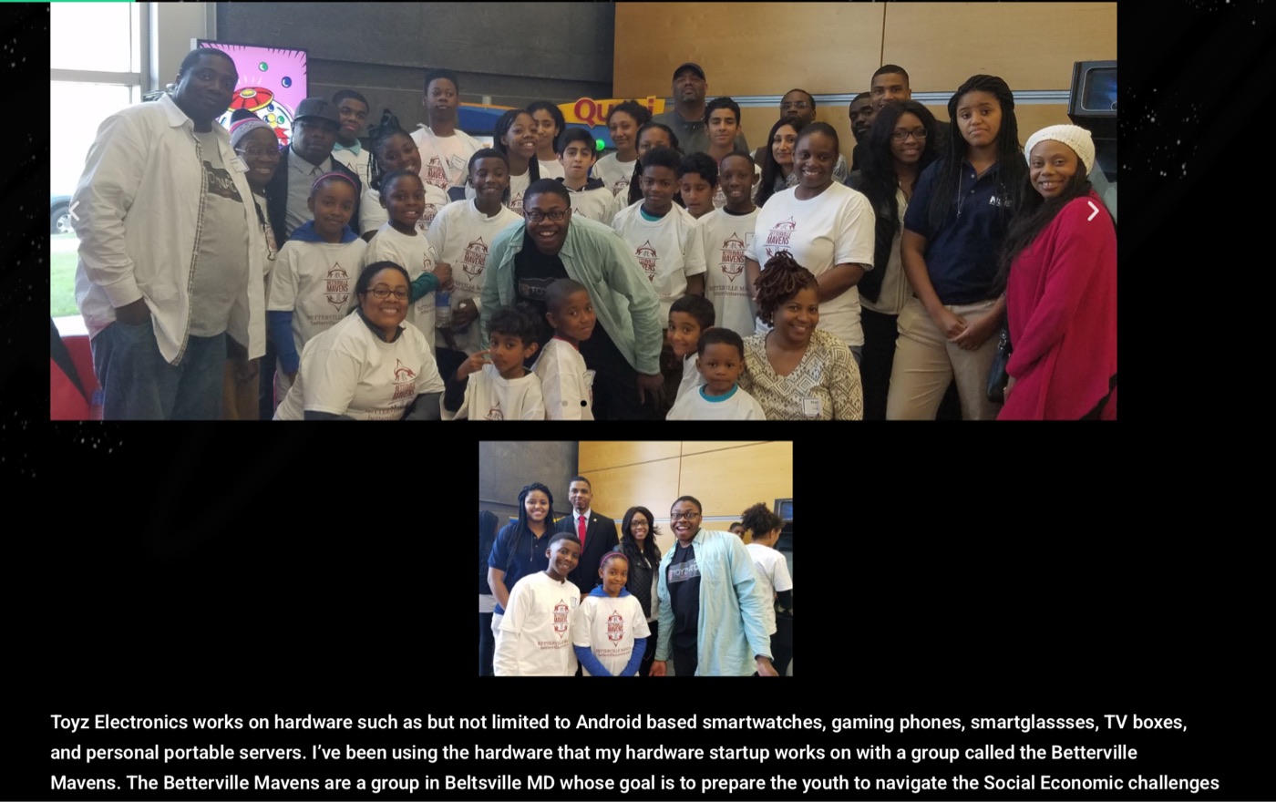 Toyz Electronics community work with the Betterville Mavens