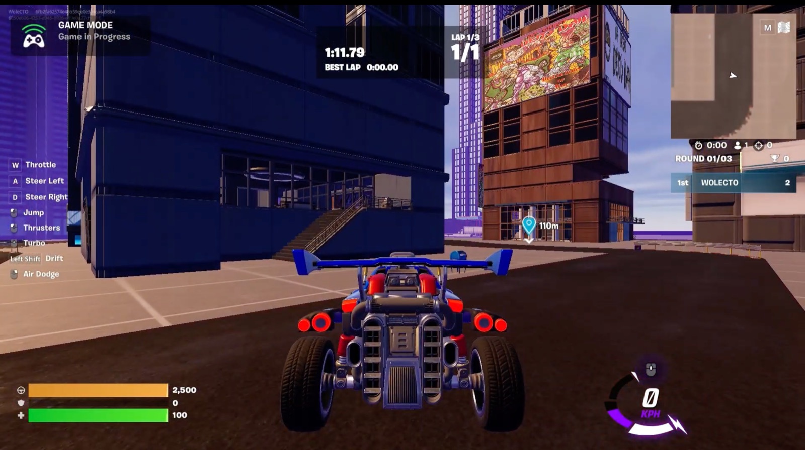 DahVarsity racer ported to Fortnite via UEFN